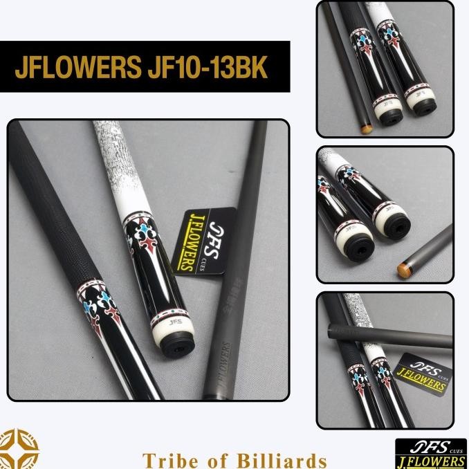 JFLOWERS - Stick Billiard - JF10-13BK (Black/Hitam)