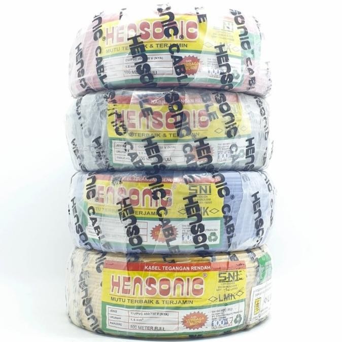 Hensonic SNI FULL LMK NYA 1.5mm 100meter Kabel Listrik Nya 1x1,5mm
