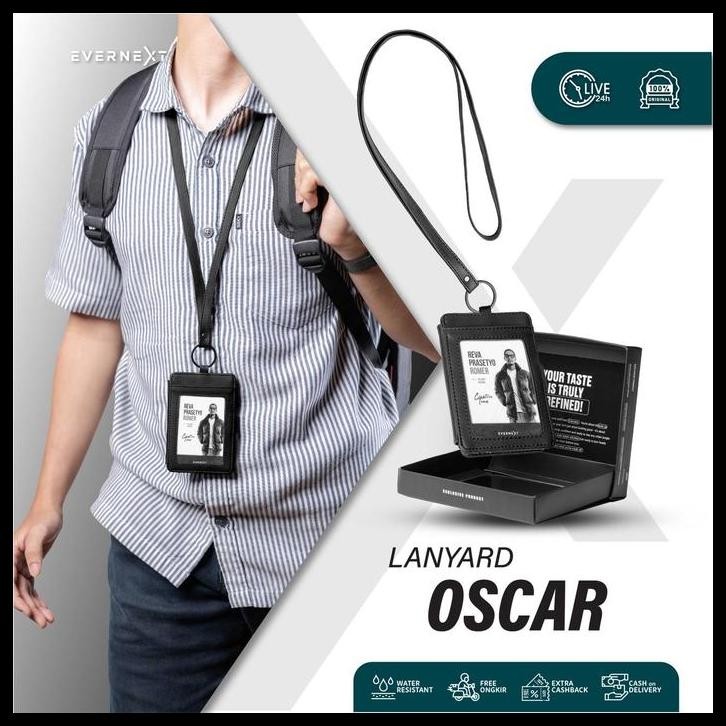 

EVERNEXT - LANYARD KARTU ID CARD HOLDER NAME TAG KANTOR TAS KALUNG DOMPET KARTU GANTUNG OSCAR