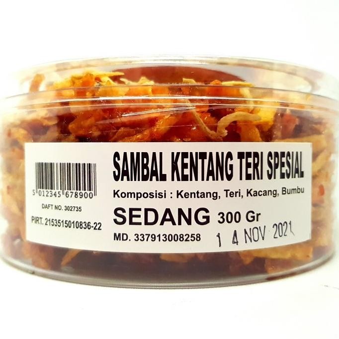 

(Good) VIRGO SAMBEL GORENG KENTANG & TERI MEDAN 285gr