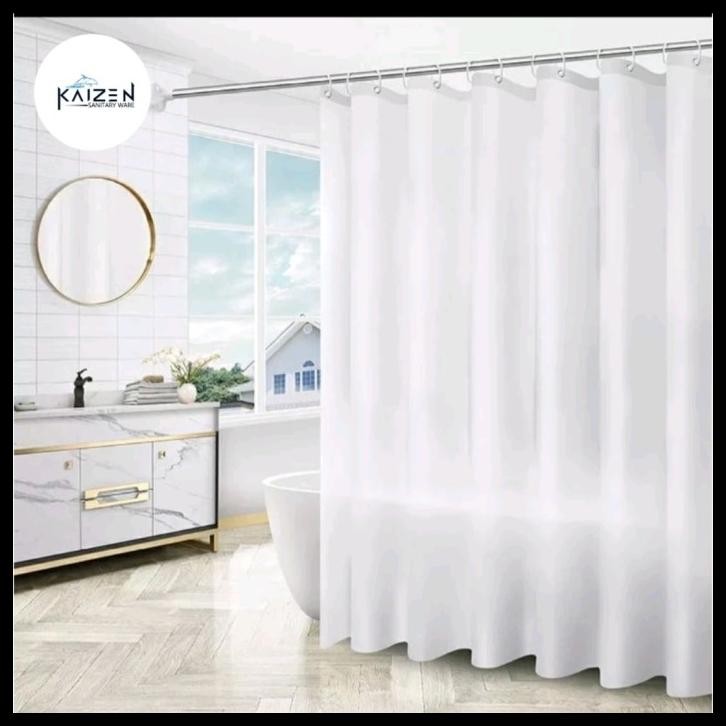SHOWER CURTAIN /TIRAI KAMAR MANDI TEBAL WATERPROFF/CURTAIN