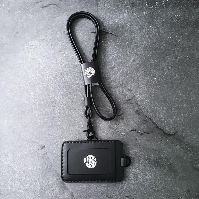 

TERBARU - BDS MAVERICK - Mens Leather Lanyard ID card Holder , double view