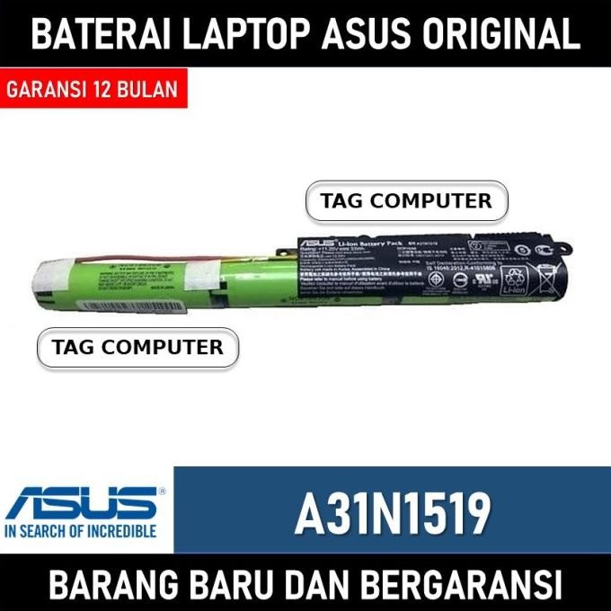 BATERAI LAPTOP ASUS X540 X540L X540N X540S X540U X540Y A31N1519 ORIGINAL 1904T