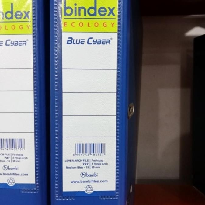 

TERLARIS - Ordner Folio F4 50 MM BINDEX 727 ecology blue cyber per dus isi 12pc