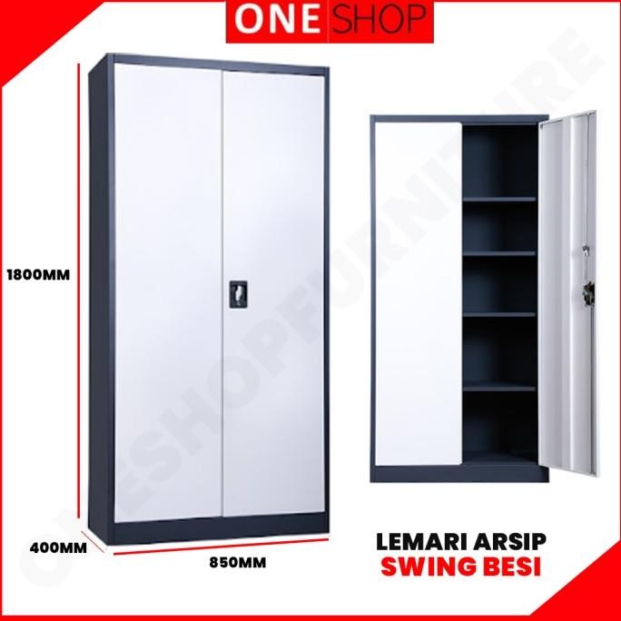 TERMURAH - Lemari Arsip Besi 2 Pintu Swing | Lemari Arsip Besi Plat Ayun Swing