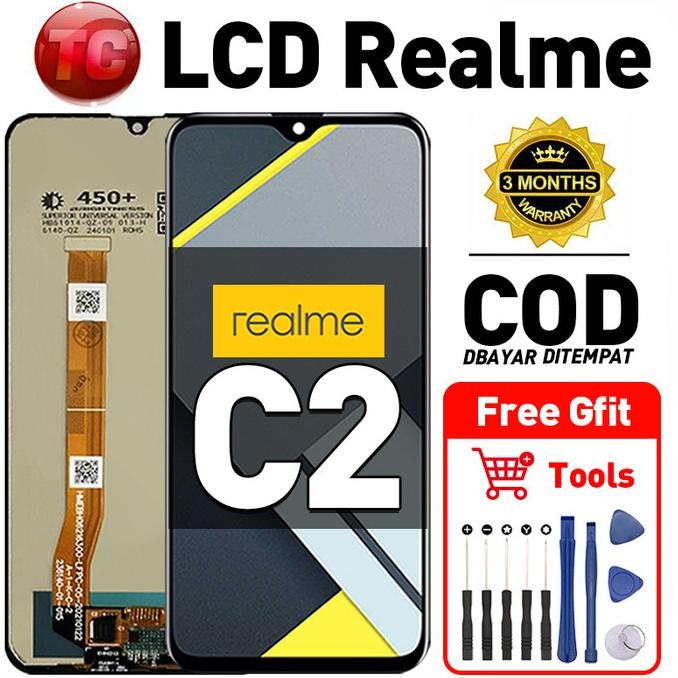 Original Lcd REALME C2 fullset ori asli Layar hp touchscreen Sentuh Versi Tinggi COD SAMD