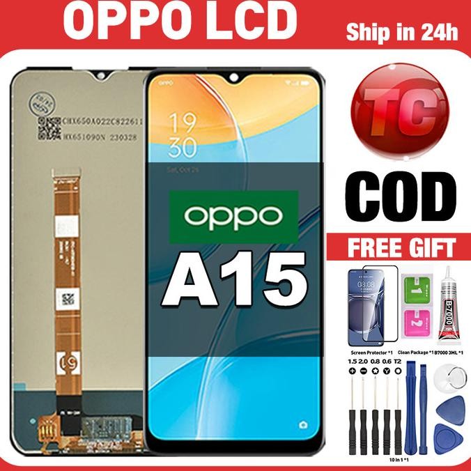 Original Lcd OPPO A15 fullset ori asli Layar hp touchscreen Sentuh Versi Tinggi COD SAMD