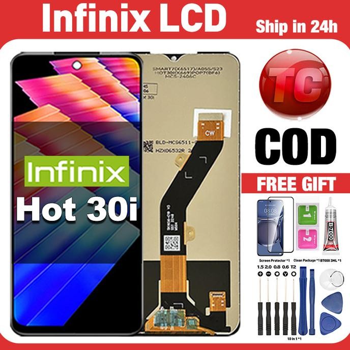 Original Lcd INFINIX HOT 30I  fullset ori asli Layar hp touchscreen Sentuh Versi Tinggi COD SAMD