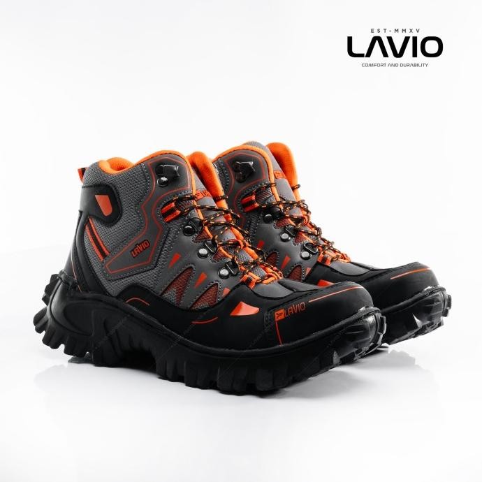 Sepatu Safety Shoes Pria Lavio Gradien Sefty Ujung Besi Best Quality