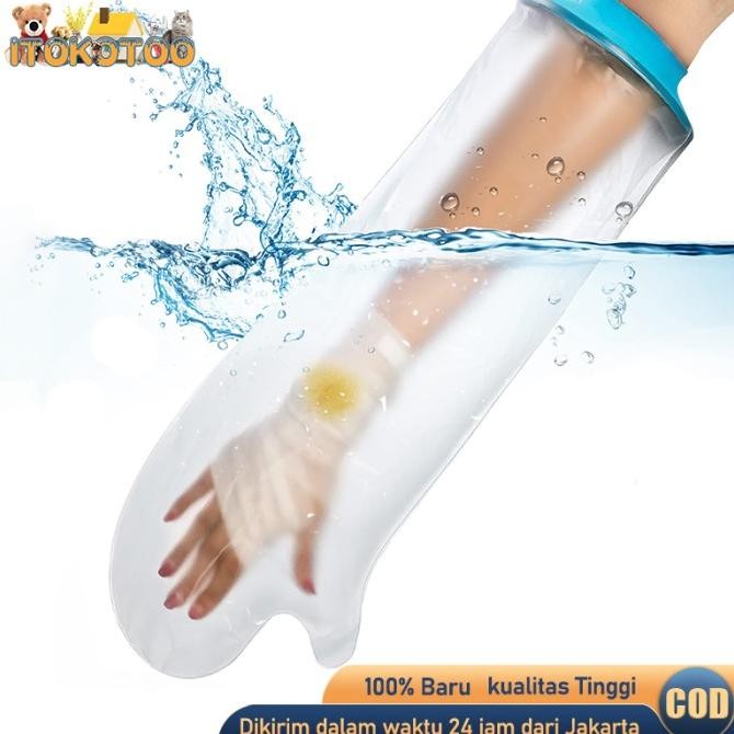 TERBARU - Penutup Luka Cover Pelindung Gips Tangan / Kaki / Lutut Anti Air