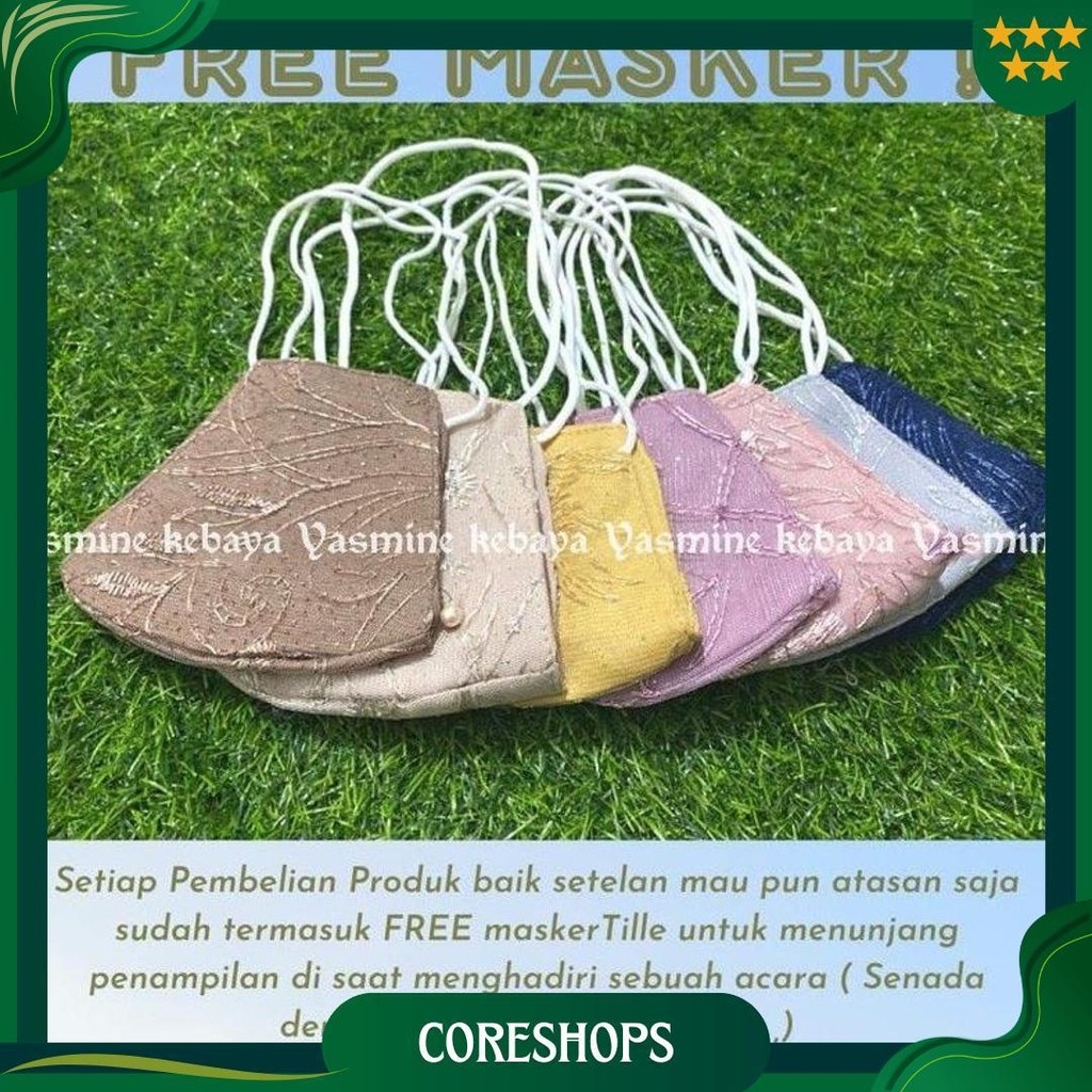 Setelan Aurora Selendang Lilac/Lavender /Kebaya Warna Ungu Cod