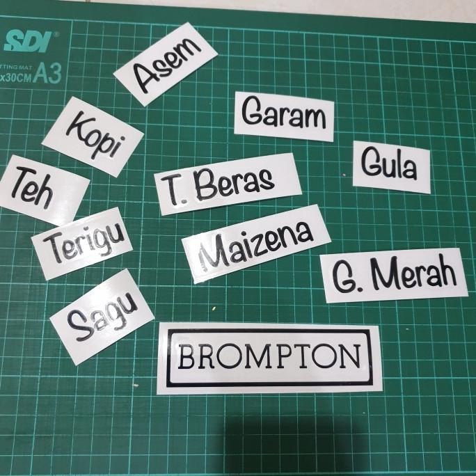 

(Good) Sticker label bumbu Dapur *isi 10pcs [Bisa Request]