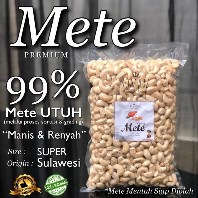 

(Good) KACANG METE MENTAH SUPER | KACANG MEDE MENTE MENTAH SUPER 1kg