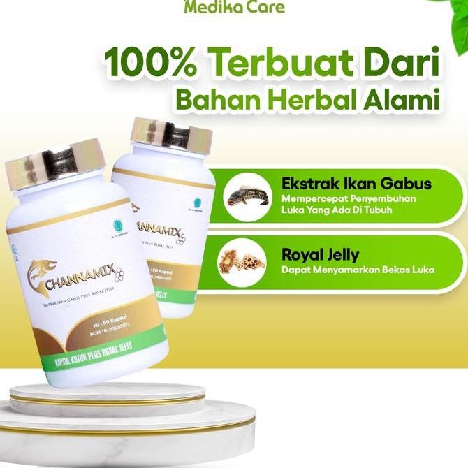 

Channamix Obat Jamu Kapsul Extract Ikan Gabus - 2 Box