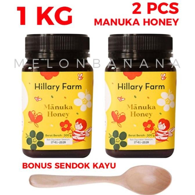 

Hillary Farm Manuka Honey - MADU New Zealand - 1KG (2BOTOL) PRA
