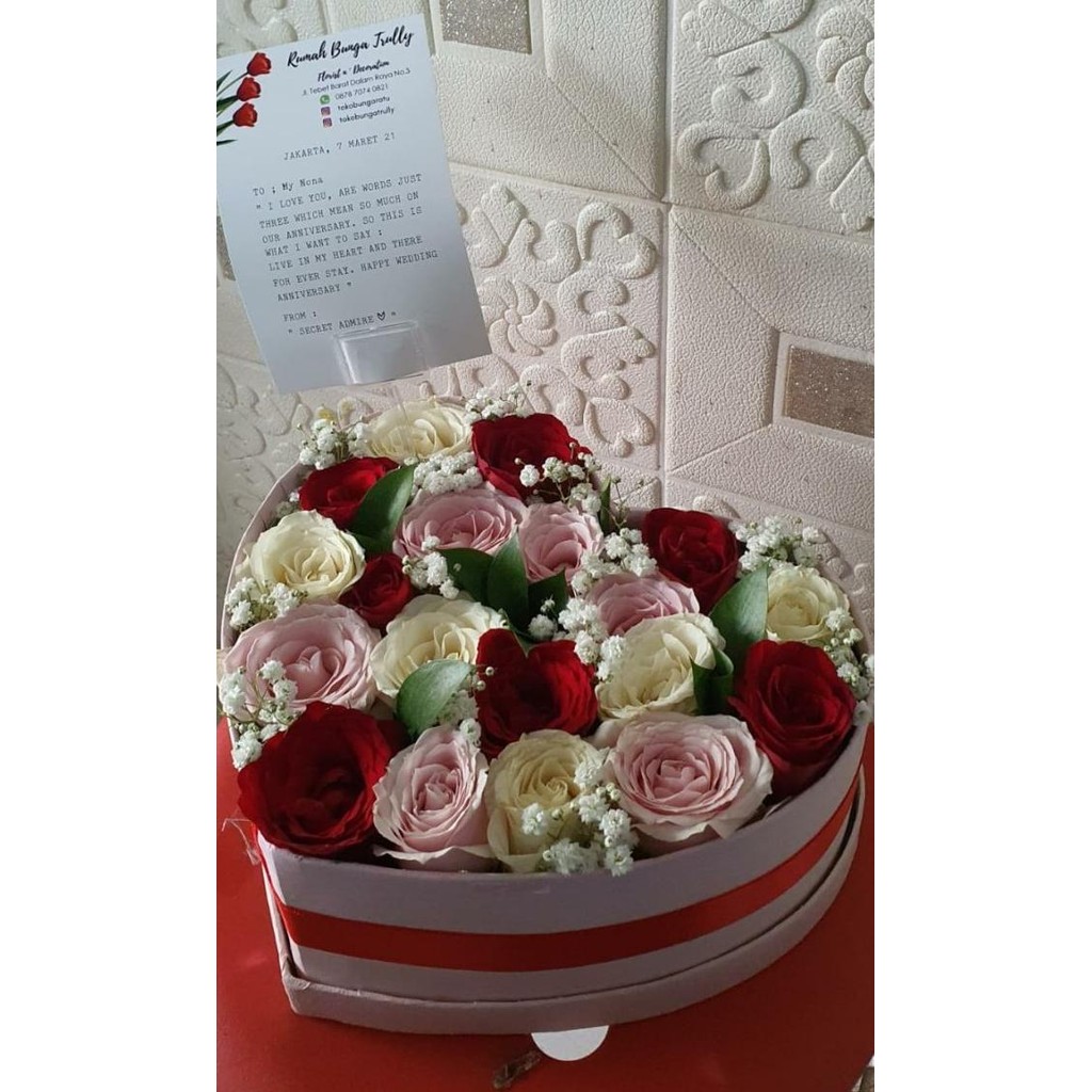 

FLOWER BOX | BUNGA BOX | BLOOM BOX | FLOWER BOX ANNIV Terlaris