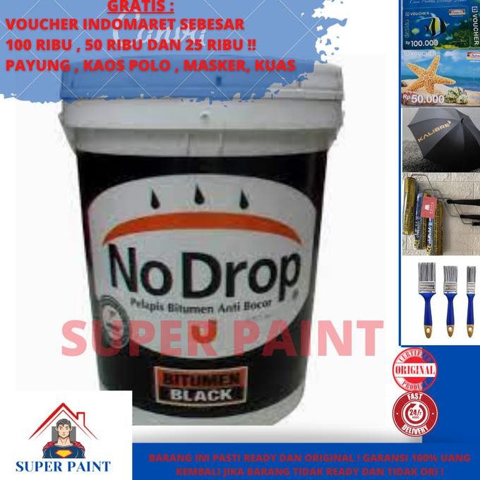 NO DROP Pail Cat Anti Bocor Bitumen Black 20 KG 20KG NoDrop BITUMEN