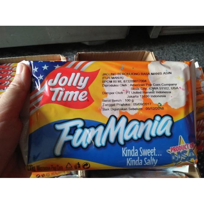 (Good) Jolly Time/ Popcorn Jolly Time/ Popcorn/ Popcorn Murah USA/ cemilan
