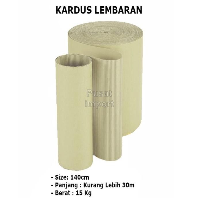 

TERBARU - Single Face 140 Cm Kardus Roll Lembaran Gulungan Corrugated Gelombang