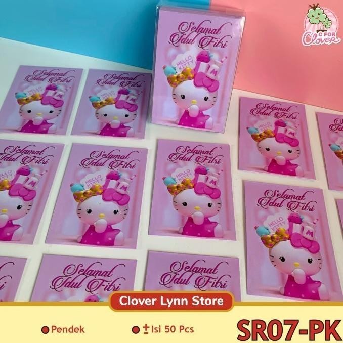 

io-98 (CLOVER LYNN) AMPLOP LEBARAN IDUL FITRI DENGAN GAMBAR KARAKTER hari raya kemenangan minal aidin wal fa idzin THR murah isi 50 pcs mika box premium cantik banyak anak anak kartun upin ipin sanrio cinnamoroll kuromi hello kitty Murah