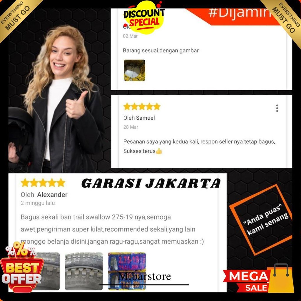 Ban Luar Motor Ring 19 275 Ban Trail Tahu Ring 19 275 Swallow Klx Crf Terlaris