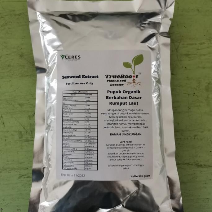 Pupuk Seaweed Extract Organik ( 500 gram ) [terbaik]