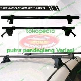Cross bar kaki rack bagasi atas mobil merek platinum pcs murah