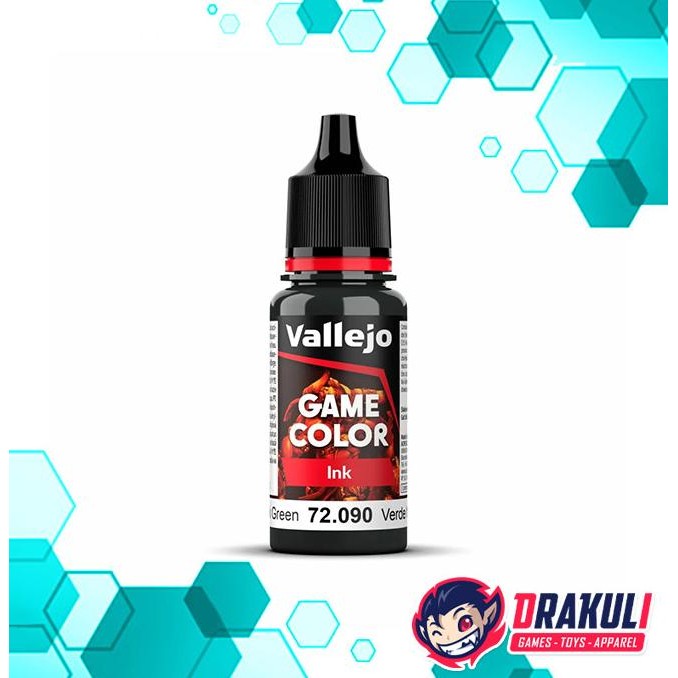

Promo Vallejo Game Color Paint - Ink - Black Green 72.090 COD