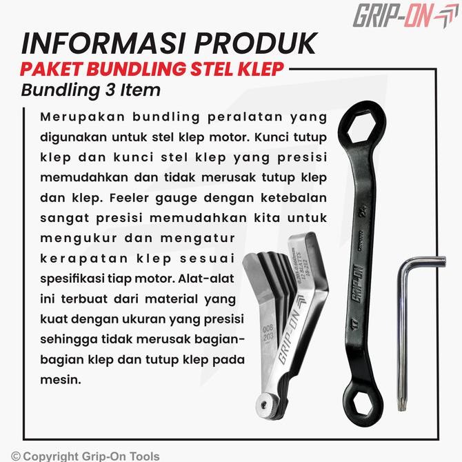 Sale Promo Bundling Stel Klep / Paket Kunci Stel Klep Hemat Grip On