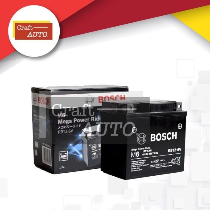 Aki Motor Yamaha Lexi Bosch RBTZ-6V