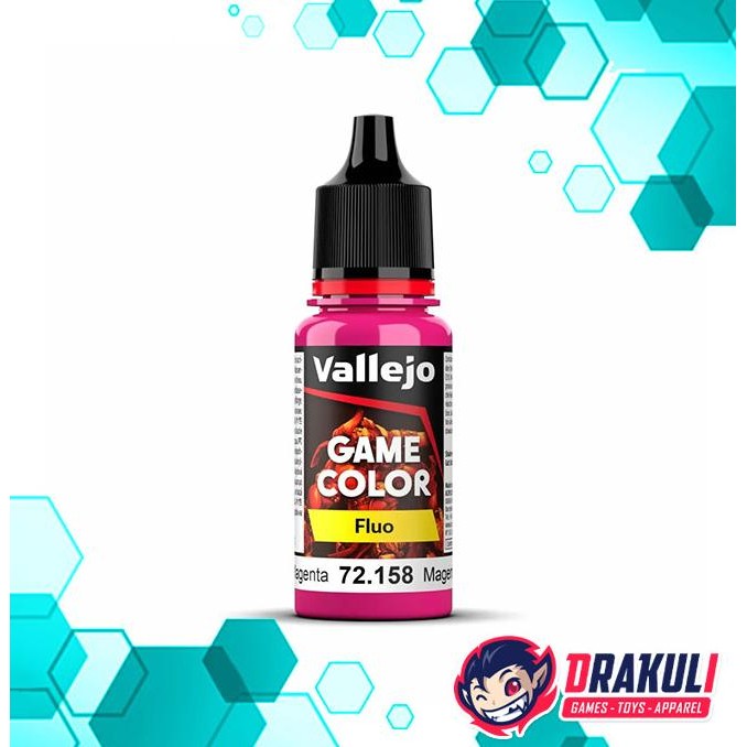 

Promo Vallejo Game Color Paint - Fluo - Fluorescent Magenta 72.158 COD