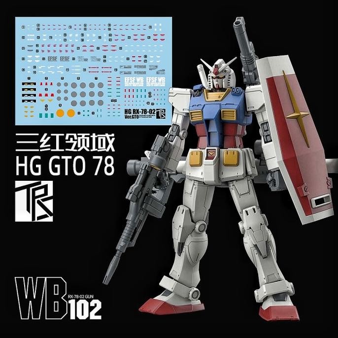 Promo HG GUNDAM THE ORIGIN RX-78-2 GUNDAM WATER DECAL TRANSAMSPHERE DECAL COD