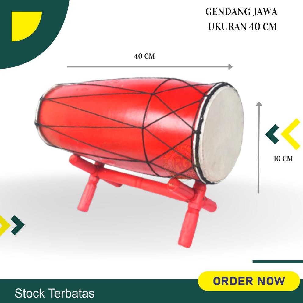 Fx-2 Gendang Anak  Ukuran 40 Cm Gendang Jawa Kendang Jaipong Gendang Ketipung