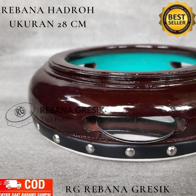 Fx-23 Rebana Hadroh Banjari Murah Reabana Murah Kayu Mangga Kencer Stenlis Hadroh Mumer Hadroh 28 Cm
