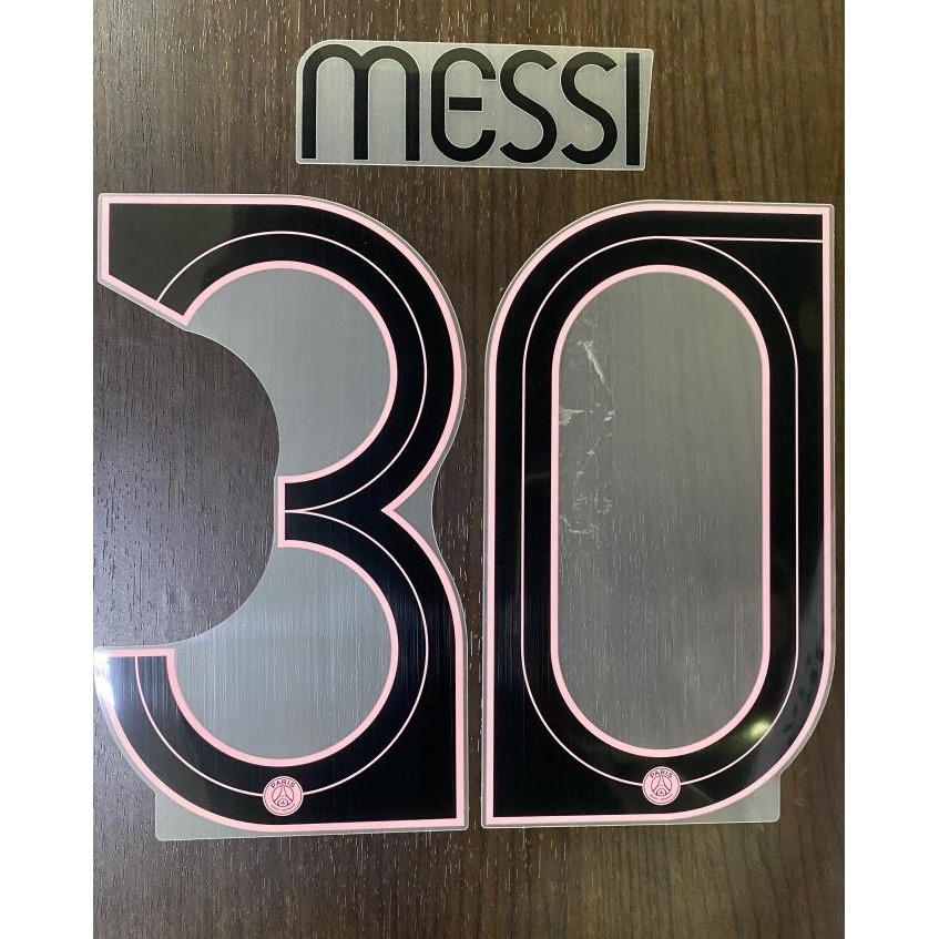 Nameset PSG away 2021-22 MESSI UCL for original jersey SA