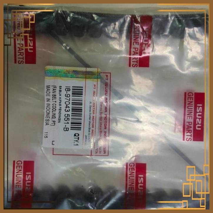 [SNM] FANBELT DINAMO AMPER ORIGINAL ISUZU ELF NHR55 PANTHER 2.3 2.5 OLD