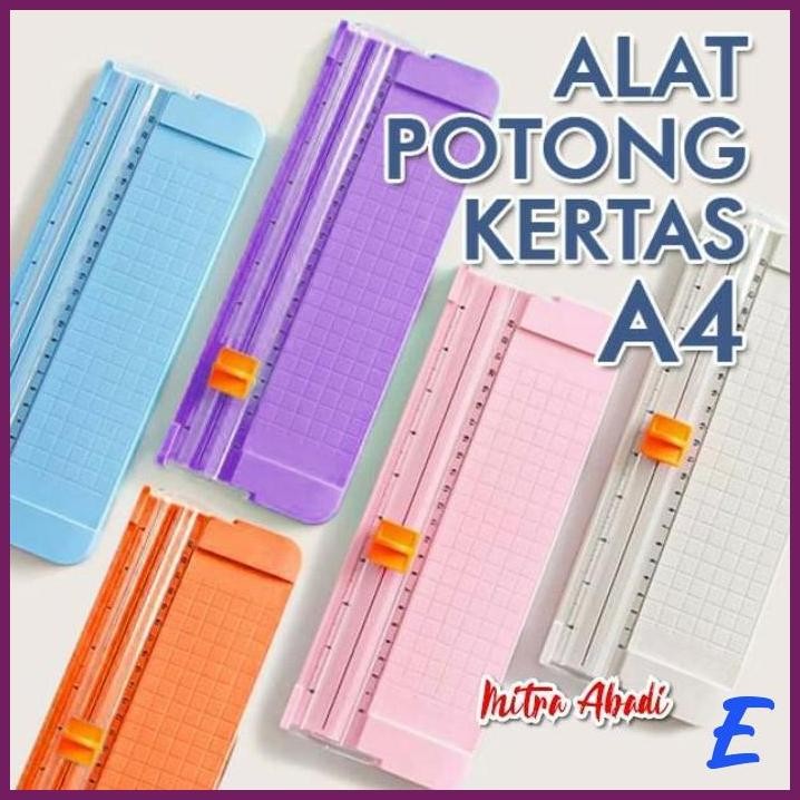 

| MTA | ALAT PEMOTONG - POTONG KERTAS A4 / A4 PAPER TRIMMER CUTTER PORTABLE