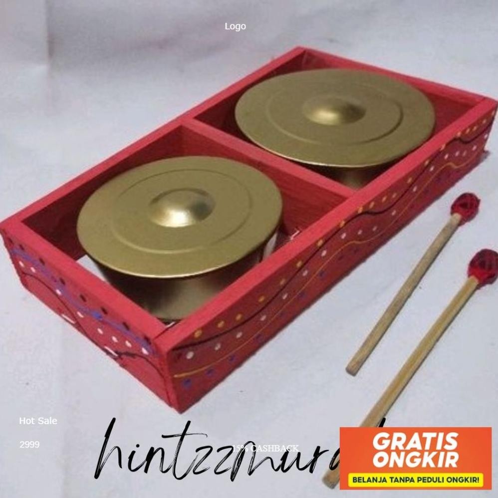 Kenong Bonang Kenong Ning Nong Gong Gamelan Mainan Alat Musik Tradisional Jawa Promo