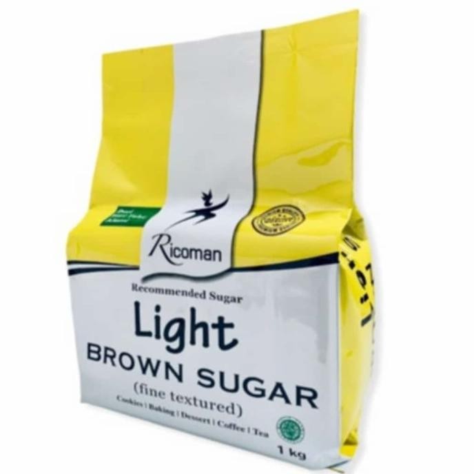 

RICOMAN LIGHT BROWN SUGAR 1KG, BUBUK GULA AREN PREMIUM TERBAIK murah