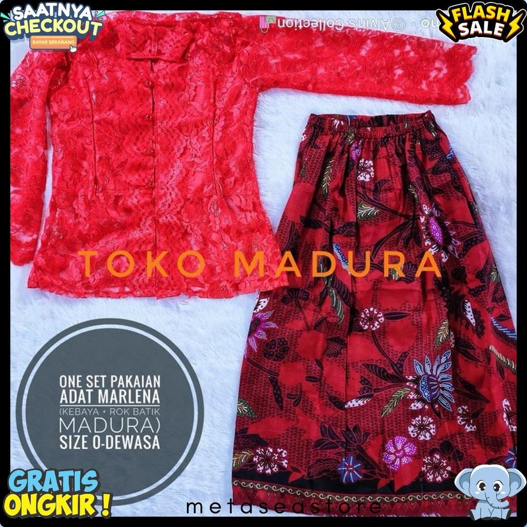 Baju Marlena Khas Madura Full Furing / Baju Marlena Anak / Baju Marlena Dewasa /  Baju Marlena Dewas