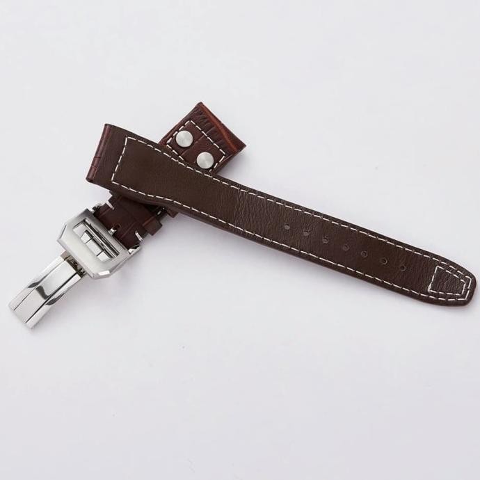 22mm IWC Mark 17 Leather Strap Tali Jam Tangan Kulit Asli IWC murah