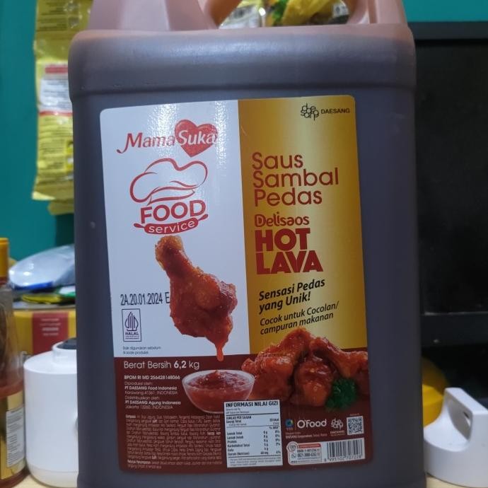 

Mamasuka delisaos hot lava 6.2kg murah