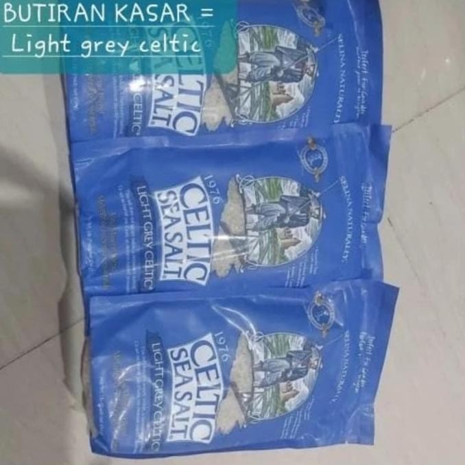 

Celtic Sea Salt, Light Grey Celtic, Vital mineral blend (butiran kasar) 454 gram - Big size Original No Repack murah