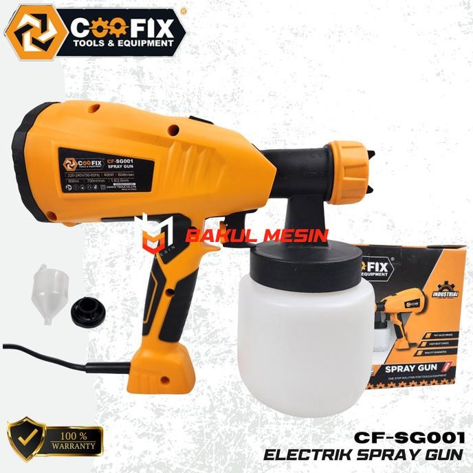 Coofix Cf-Sg001 Electrik Spray Gun Mesin Semprot Cat Sg 001 New Stok
