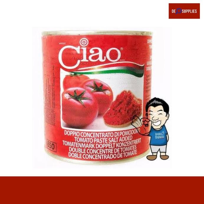

Ciao Tomato Paste 28/30 800gram Pasta Tomat Italy murah