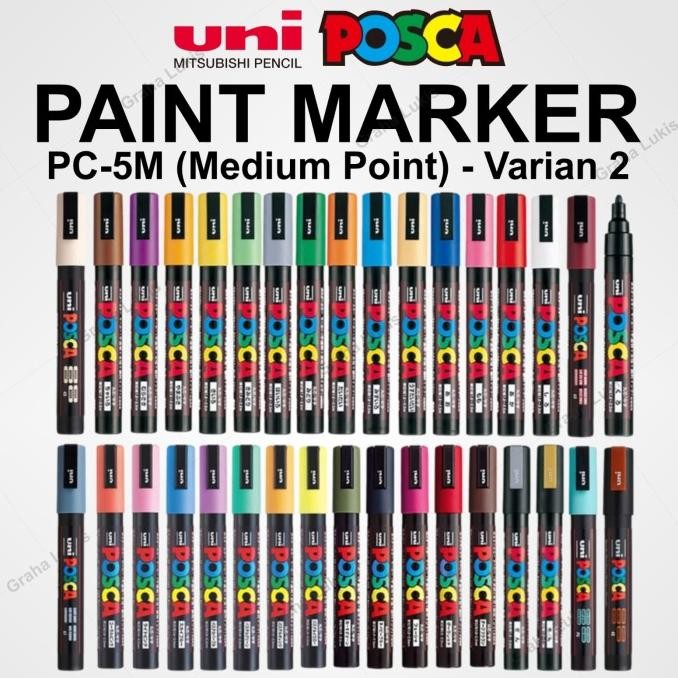 

Uni Posca Paint Marker Pc-5M Medium Point Varian 2