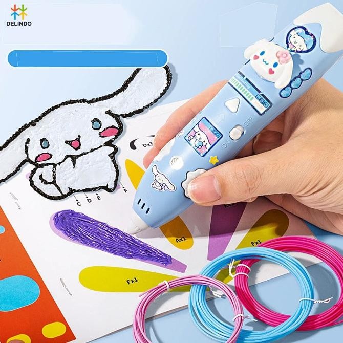 

Wireless 3D Pen Sanrio Edition Pulpen 3 Dimensi Mainan Anak Diy