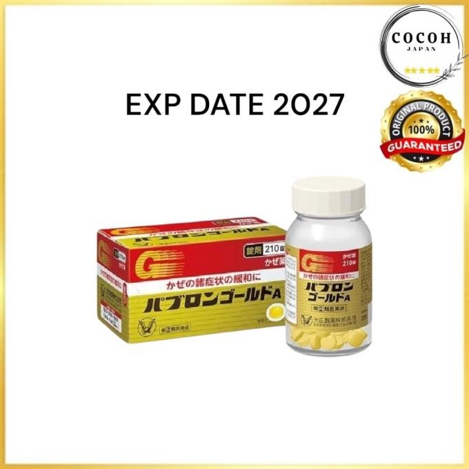 Pabron 210 Tablet Obat Batuk, Flu, Demam Best Seller Jepang