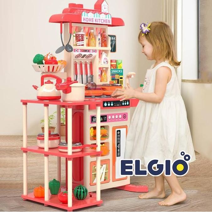 Mainan Masak masakan JUMBO 95CM Kitchen Set Uap dan Wastafel Dapur Spraying Mist murah