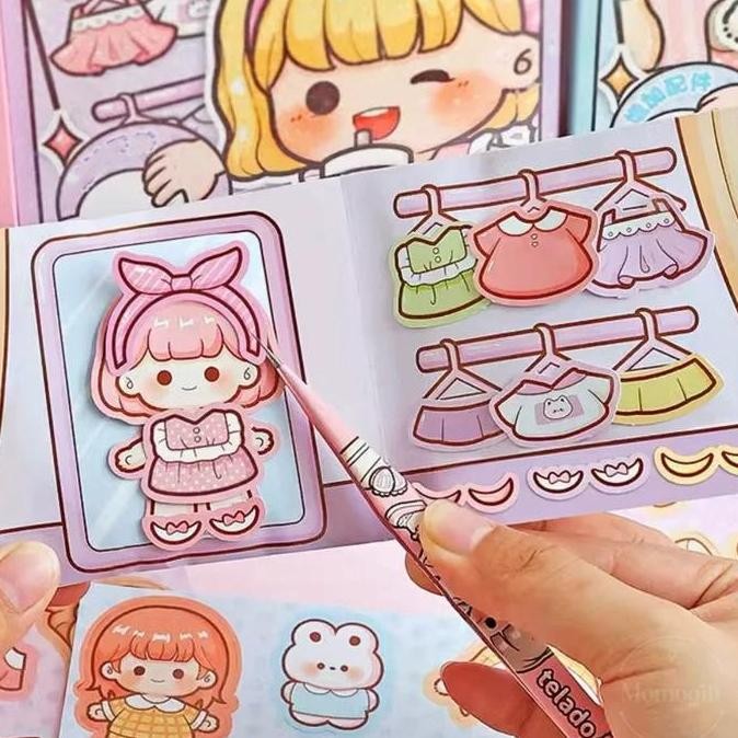 

Buku Quitebook Lucu Bersuara Kreatif DIY Lipat Buat Bermain Di Rumah Edisi Dodogirl TLD154 Alat Foto Paper Roll Stationery murah